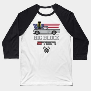 Big Block Silver Baseball T-Shirt